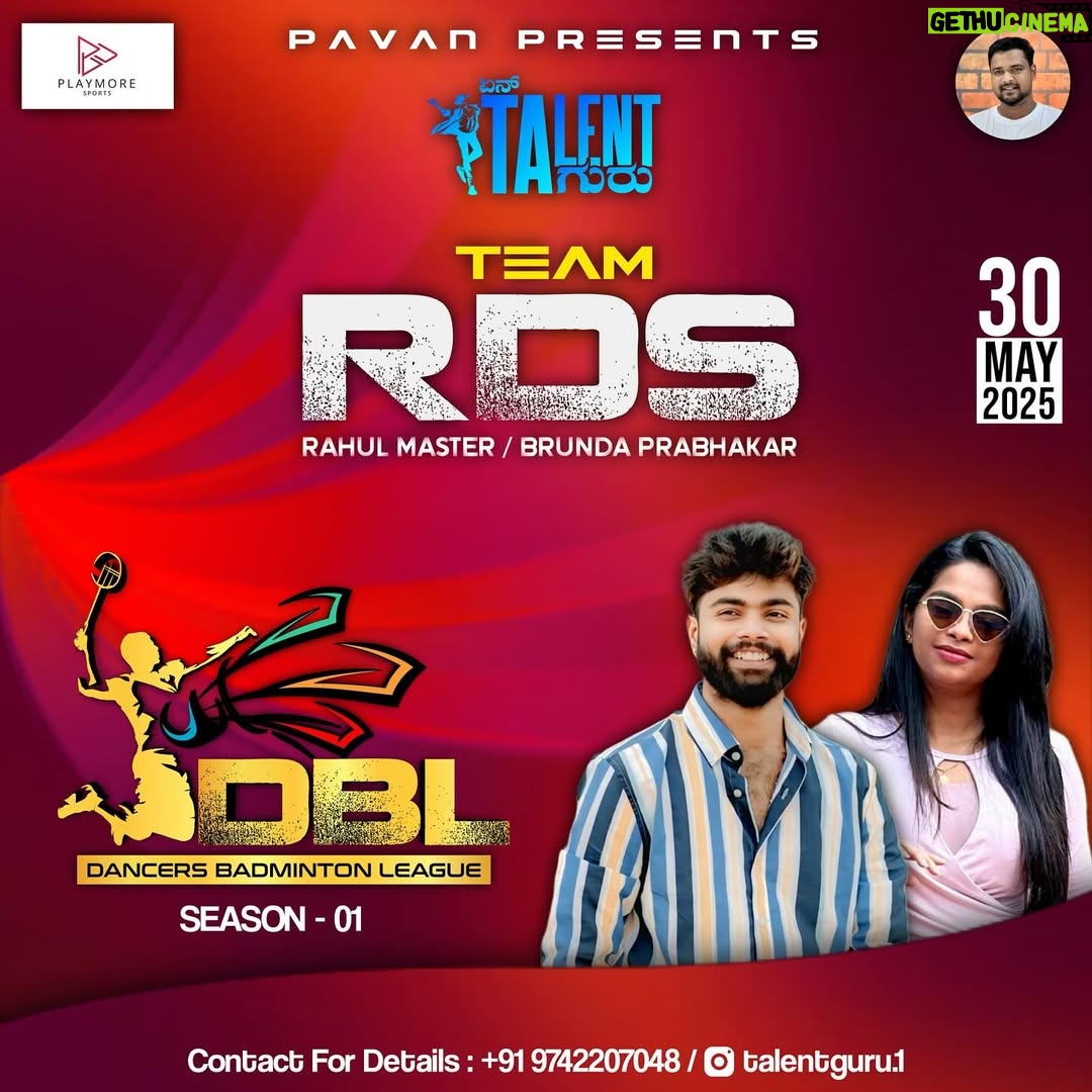 brunda Prabhakar - 1.2K Likes - DANCERS BADMINTON LEAGUE ( Season-01 )
TEAM RDS
Rahul Master & Brunda Prabhakar
.
Date : 30 May 2025
Venue : PlayMore
.
Follow : @talentguru.1
.
#badminton #badmintontournament #league #bangalore #Karnataka#talentguru #dbl#rahulmaster#brunda