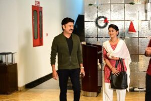 priyanka ds Instagram - Everything we do should be a result of our gratitude for what God has done for us 🥳🧿🫣
@ninaad_harithsa
 @ramesh.aravind.official 😍very happy to meet you sir !🙈