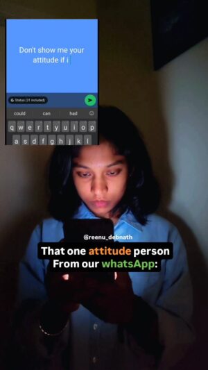 reenu Debnath Instagram - I dare you to tag that one frind 🤣💩
. 

. 

. 

. 

. #relatable #relatablevideos #facebookmemes #funnyviralvideos #funnymemes #viralreels #fypシ #meme #trending #explore #attitudegirl #thatonefriend #friendshipgoals #cringe #funnureels