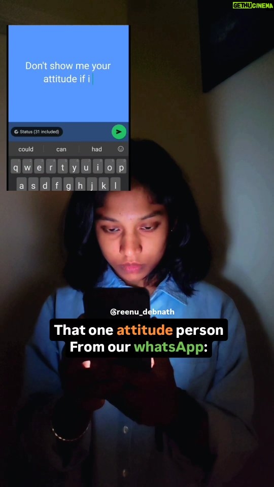 reenu Debnath - 2.1 Million Likes - I dare you to tag that one frind 🤣💩
.
.
.
.
. #relatable #relatablevideos #facebookmemes #funnyviralvideos #funnymemes #viralreels #fypシ #meme #trending #explore #attitudegirl #thatonefriend #friendshipgoals #cringe #funnureels