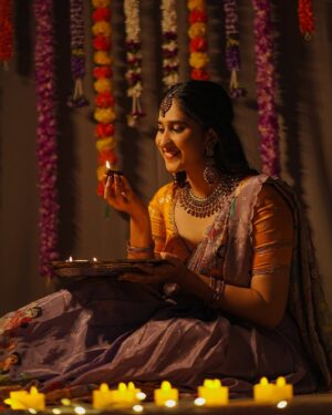 saakshi sb Instagram - Cuz deepavali vibe is still on🪔😉
