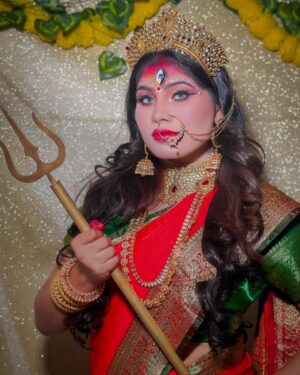 Aarti Sahu Instagram - नवरात्री माता रानी 9 स्वरूप 🙏🔱✨🪷 @itsaartisahu
💄 @rubysharmamakeovers13
🎨 @work_by_vortex
#jaimatadi #durga #navratri