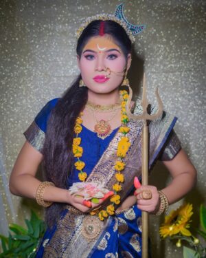 Aarti Sahu Instagram - नवरात्री माता रानी 9 स्वरूप 🙏🔱✨🪷 @itsaartisahu
💄 @rubysharmamakeovers13
🎨 @work_by_vortex
#jaimatadi #durga #navratri