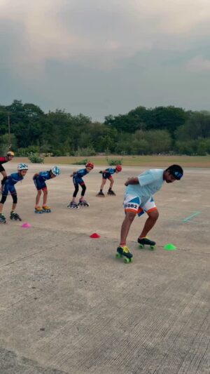 Aastha Sarkar Instagram - From little champs of 3–4 years to national medalists – it all begins here at Fusion Skating Club 🛼💫
With a coach who’s a national medalist himself, every child gets trained with patience, discipline, and dedication.
The same coach who once taught me how to skate, is now shaping the future of so many young skaters 🏅
📍Science College Ground, Seepat Road, Sarkanda, Bilaspur
