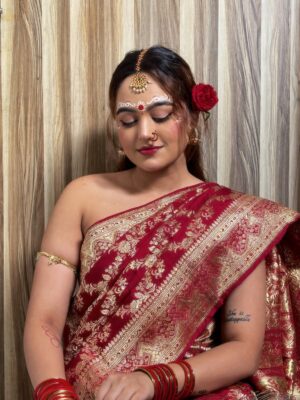 Aastha Sarkar Instagram - In this moment, it’s not about perfection, it’s about surrender to the beauty of culture, devotion, and inner peace🕊️🪞🪈🦚