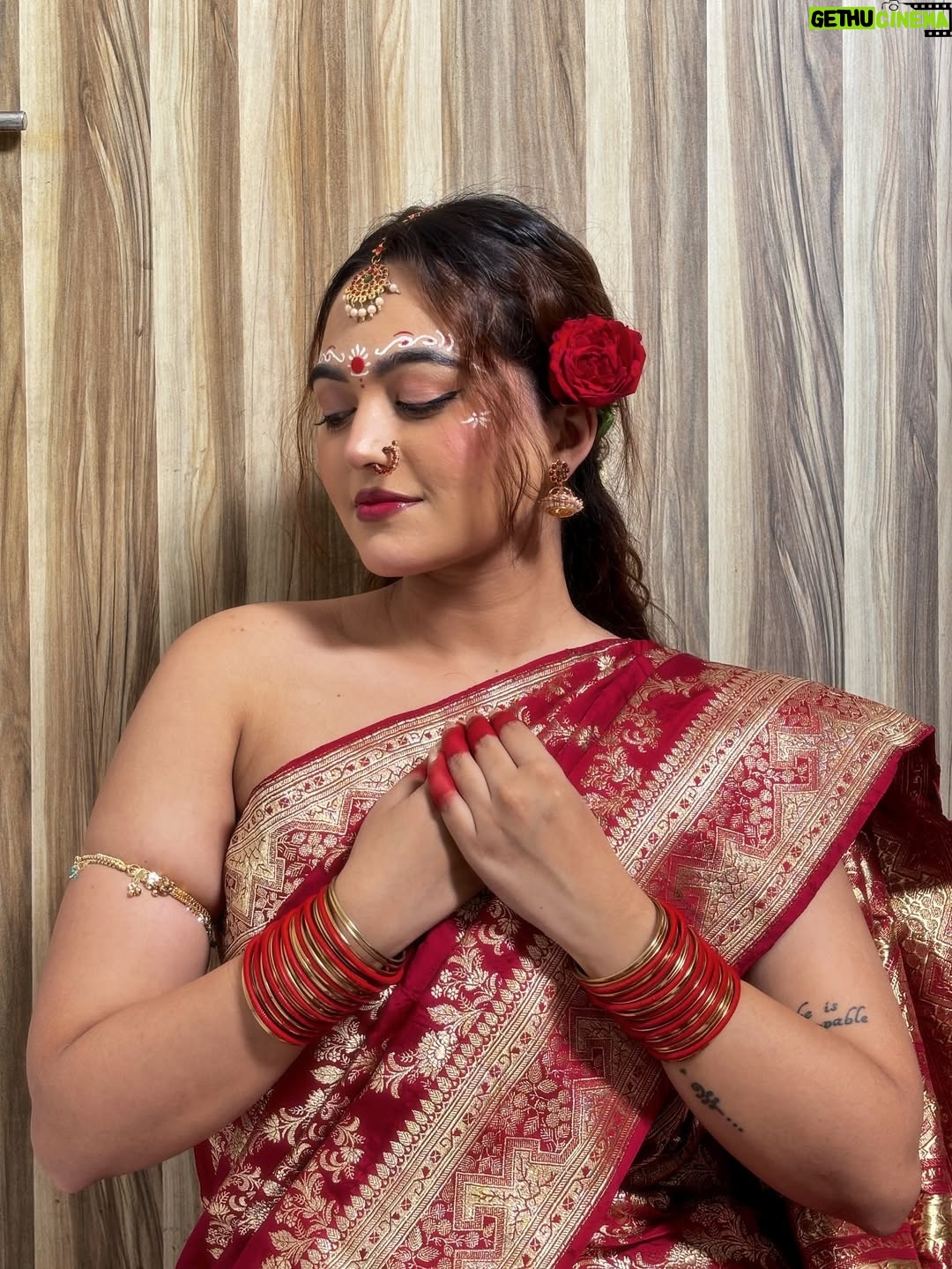 Aastha Sarkar - 3 Likes - In this moment, it’s not about perfection, it’s about surrender to the beauty of culture, devotion, and inner peace🕊️🪞🪈🦚