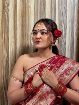 Aastha Sarkar Instagram - In this moment, it’s not about perfection, it’s about surrender to the beauty of culture, devotion, and inner peace🕊️🪞🪈🦚