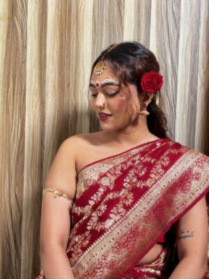 Aastha Sarkar Instagram - In this moment, it’s not about perfection, it’s about surrender to the beauty of culture, devotion, and inner peace🕊️🪞🪈🦚