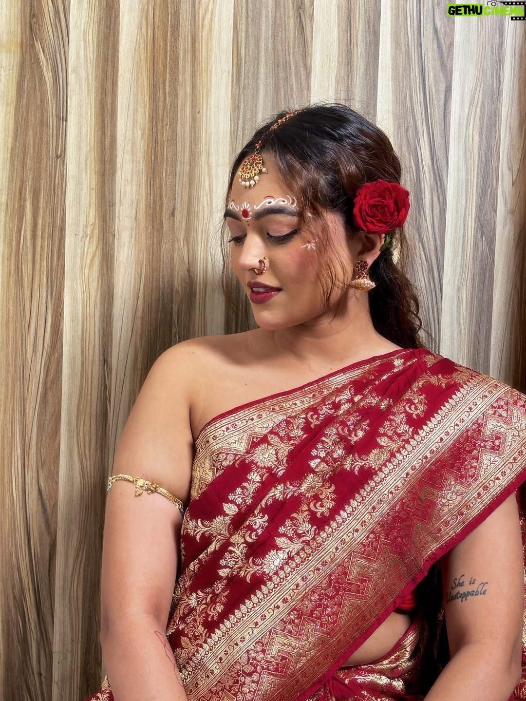 Aastha Sarkar - 3 Likes - In this moment, it’s not about perfection, it’s about surrender to the beauty of culture, devotion, and inner peace🕊️🪞🪈🦚