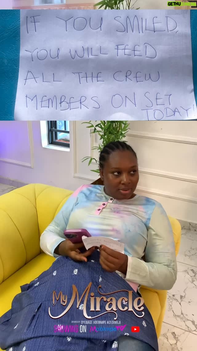 Adebimpe Oyebade - 8.1K Likes - All work and no play? Not on the set of MY MIRACLE 😅
Yes, we work really hard,really really hard! Sometimes, we shoot till 2/3am and still up again by 7am. But amidst the stress, we found time to laugh, play and even sneak in little games.😅
Now… who do you think should have fed the entire crew that day? 😂

Honestly, the crew of MY MIRACLE were simply incredible. Together, we created something magical, a masterpiece, a beautiful story that I honestly cannot wait for you all to experience ✨

So please, let’s keep the fire burning 🔥let’s all rush to MOBIMPE TV to enjoy this beautiful movie 💃🏽

Love you all always 💜