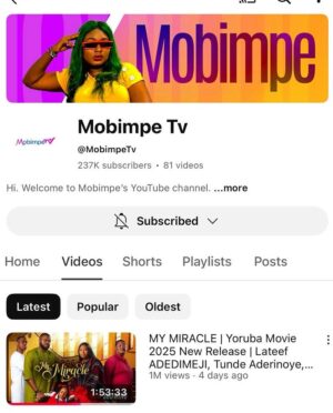 Adebimpe Oyebade Instagram - My MoTube gangStars, this post is to thank you all, because I’m honestly overwhelmed by the love you’ve shown.
Your support on this particular project, MY MIRACLE, has been beyond anything I imagined. From the views to the testimonies, the heartfelt reviews, the beautiful comments, every single bit of it has touched me deeply. I poured my heart into this, and knowing it’s connecting with you like this is everything I hoped for and more.
Even with the delay in posting, you still showed up with unwavering support. I actually thought the timing was going to affect things but you proved me wrong. You showed up with your views, your likes, your shares, and the most touching stories. I see it all, and I feel it all.
My heart is so full. I’m more than grateful. I’m deeply moved.
From the bottom of my heart, thank you. 🙏🏼💜
Please keep watching MY MIRACLE on MOBIMPE TV, let’s do more!💃
By the way, a big announcement coming soon, can you take a guess?😃👇