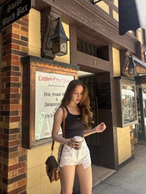 Agatha Chelsea Instagram - who drinks hot coffee under a blazing summer sun? me