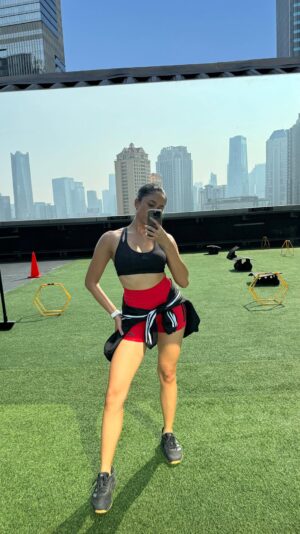 Aghniny Haque Instagram - Pilates is my pause button 🙆🏻‍♀️🌸🤍✨