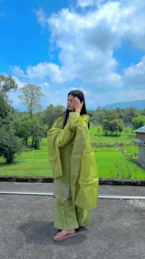 Akshita Khera Instagram - 💚💚
Suit by👉🏻 @lehanga.house