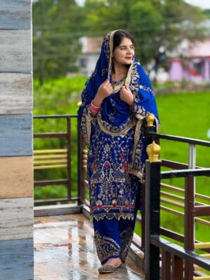 Akshita Khera Instagram - 💙🧿
Suit by👉🏻 @trendy_clothing_1store