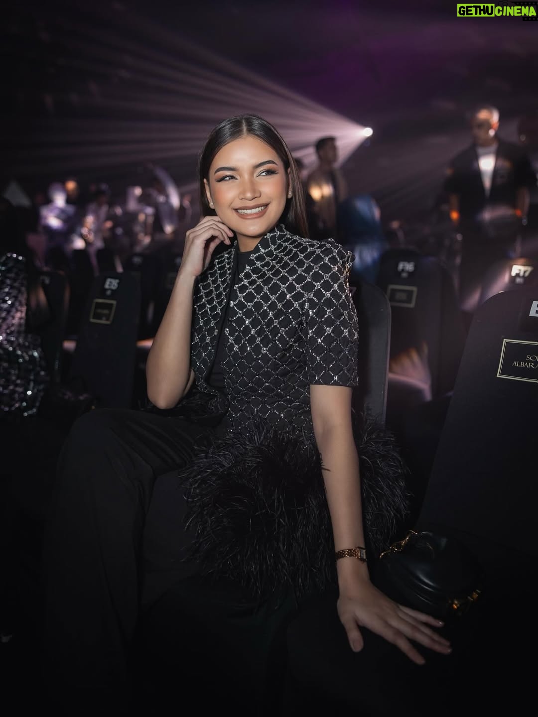 Alya Iman - 3 Likes - On the first night of KLFW szn, stepped into the room dazzled in @rizmanruzaini a symphony of crystals, feathers, and quiet power. The look didn’t shout, it lingered. Elegance that sparkled only when it chose to… much like me. ✨ Congratulations @rizmanruzaini on an exquisite collection.

@rizmanruzaini @rrbyrizmanruzaini @klfashionweek 
Shooters @reza8179 @itszulhairisme_ @itsmeanuar