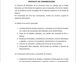 Amalia Granata Instagram - Hoy presente un pedido de informe debido a que Santa Fe está llena de carteles de Feliz Cumpleaños a Messi pagados por todos los santafesinos. (No es contra Messi, al contrario, se merece eso y mucho más) Pero la provincia pasa por muchas necesidades y las prioridades del gobernador son desafortunadas.