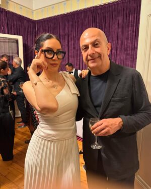 Amie Sultan Instagram - A beautiful evening at @tarabcollective @taqseeminstitute celebrating the legendary @mariotestino … so many beautiful guests we were honored to host.