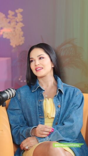 Amy Instagram - Today is World Kindness Day 💚 We celebrate what it means to be kind with the effervescent @sunnyleone sharing her journey. Kindness is a gift we can all give—today and every day. Let’s make the world a little brighter, one act of kindness at a time.
Full podcast dropping very soon 🔜 🌸
#WorldKindnessDay #Kindness