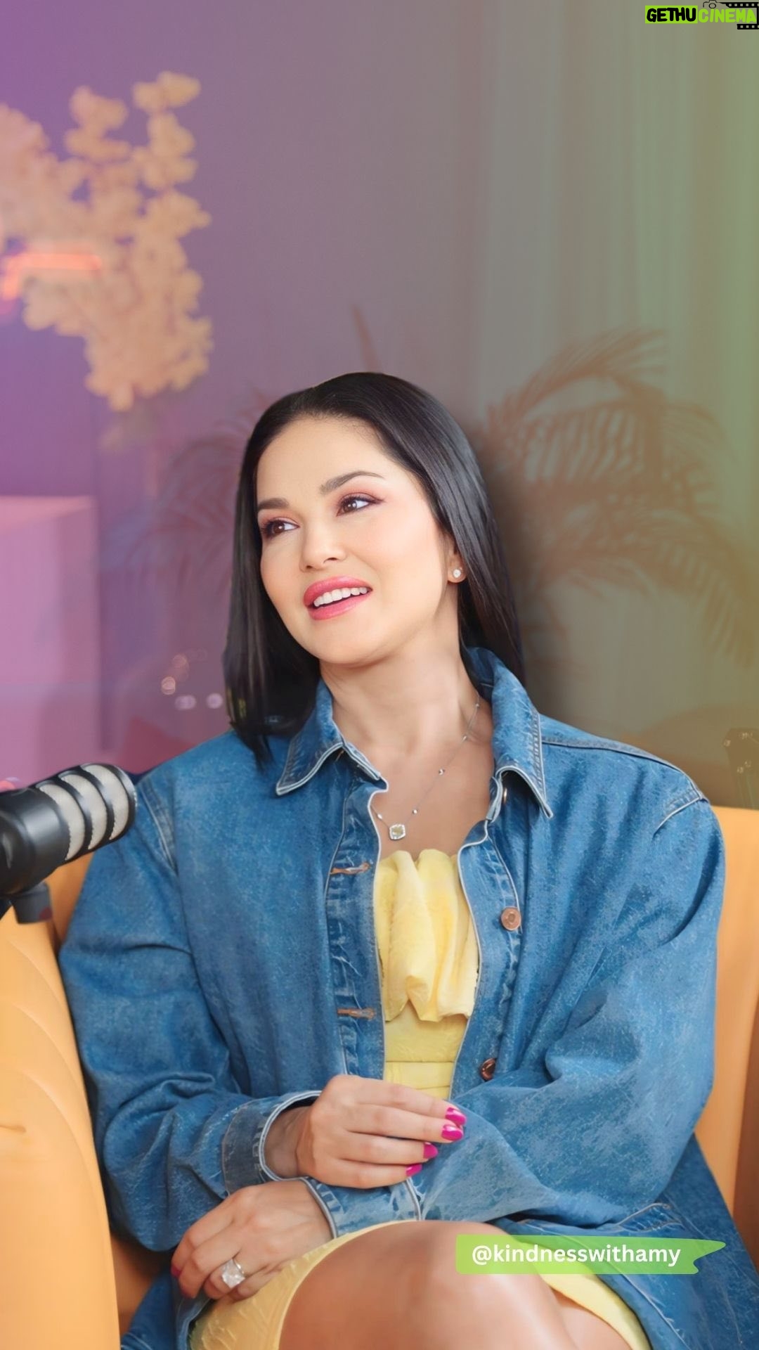 Amy - 81K Likes - Today is World Kindness Day 💚 We celebrate what it means to be kind with the effervescent @sunnyleone sharing her journey. Kindness is a gift we can all give—today and every day. Let’s make the world a little brighter, one act of kindness at a time. 

Full podcast dropping very soon 🔜 🌸

#WorldKindnessDay #Kindness