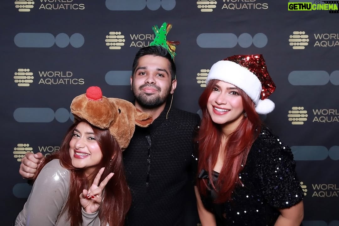 Anam Darbar - 52K Likes - throwback to this fun after party with @world_aquatics 🎄

@world_aquatics @worldswimmingchampionships @bartergram.ai 

#AQUABudapest24 #Swimming #Budapest #Hungary #WorldAquatics