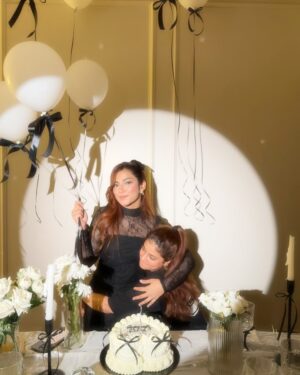 Anam Darbar Instagram - happiest birthday Najjo Rani 👑🤍✨
I hope your birthday is as sweet as you 🍭
happy birthday to a sweet soul, you deserve every good thing that comes your way🥰♥️
my forever favourite travel buddddy ✈️
thaaaank you for being such an amazing friend, sister to me 🤍
love you bohot bohot saaaraaaaaa ‼️😘
may Allah bless you with the best!!✨