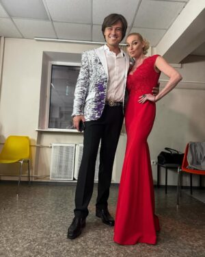Anastasia Volochkova Instagram - С любимым Прохором @shalyapin_official всегда делим одну гримерку.🙏 #анастасияволочкова #балет #россия