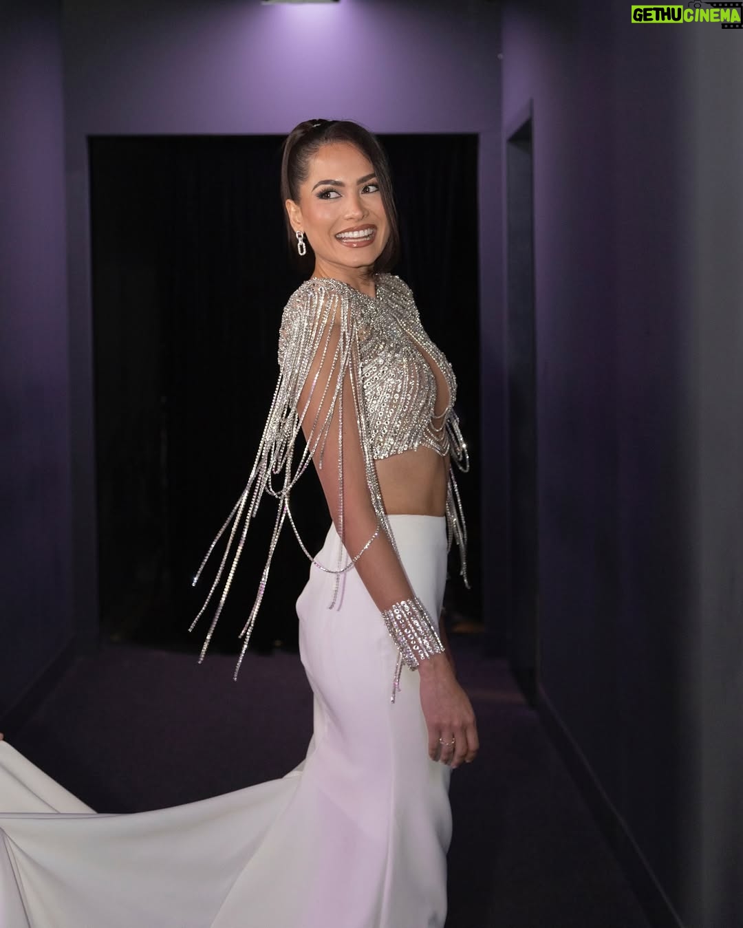 Andrea Meza - 38.5K Likes - When the look speaks louder than words… just let it 💎 

📸 @oko.lg @mmolnarr 
Styling @readingp | assistant @alfredo__bautistapaez 
Dress @suzelletaveras 
H&M @lablancmakeup