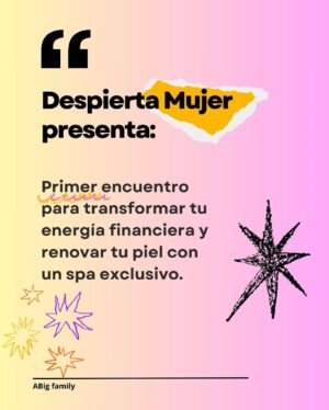 Angélica Blandón Instagram - Despierta Mujer es la unión entre tres compañeras: Alejandra, Pamela y yo. Un espacio donde decidimos mirarnos con honestidad, sanar lo que duele y transformar la forma en que nos relacionamos con nosotras mismas y con el entorno. También un espacio para hacer negocios. Hoy te invitamos a despertar con nosotras y ser parte de esta comunidad de mujeres que se eligen, se cuidan y brillan.
En este primer encuentro contaremos con Mylena Loaiza Acevedo, especialista en finanzas y relaciones internacionales, especialista en gerencia del servicio, y facilitadora certificada en el
Método de paternidad afectiva de niños de ahora y en el programa de renovación total confianza plena.
Madre de 3 hijas de 20 , 8 y 6 años.
Escríbenos por interno para reservar tu cupo. Son limitados.