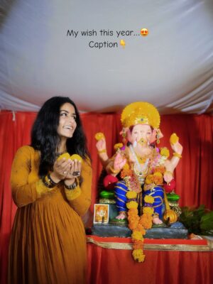 Anjali Jain Instagram - I still remember once asking Bappa for a healthy, wealthy, happy life. Simple, right? Just sign me up for the good stuff. ✨

But instead of an instant “wish granted,” what I got were sleepless nights, endless struggles, and challenges that made me want to press escape on life. At first, I was like—“Seriously Bappa? This wasn’t on my order.” 🙃

It took me a while to see it… those struggles weren’t punishment, they were training. Every setback toughened me up, every hurdle taught me patience, every late night built me into someone who could actually handle the life I had prayed for.

So today, I’m grateful for not just the good days, but the tough ones too. Because they shaped me.
Thank you, Bappa, for answering in ways I didn’t expect… but always needed. ❤️🙏

#bappavighnahatao
