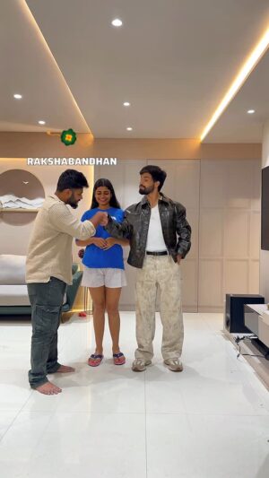 Anjali Kanwer Rajput Instagram - Rakshabandhan Magic✨ Thanks bahena mera kaccha chhodne ke liye🙃 #shivamsingh #explore