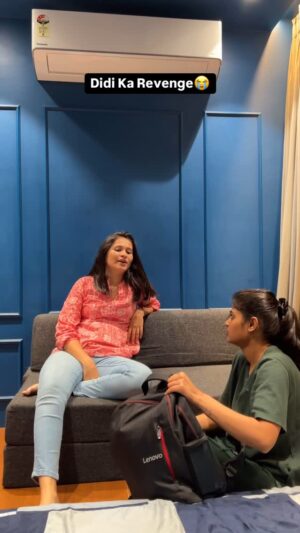 Anjali Kanwer Rajput Instagram - Ye person revenge lene lagti hai 😭 #anjalikanwer #explore #relatable #comedy #mannjain #funnyvideos #sisterscomedy