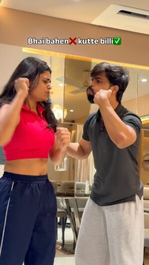 Anjali Kanwer Rajput Instagram - Average brother-sisters🙂 #shivamsingh #explore