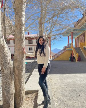 Anjali Sajwan Instagram - Peace within✨❄️
.
.
.
.
.
.
.
.
.
.
.
.
#delhi #delhiuniversity #delhigram #delhigirls #delhigirl #delhidiaries #pahadi #pahadigirl #pahadan #himachal #himachalpradesh #spiti #spitivalley #manali #rohtangpass #shimla #shimladiaries #himachaltourism #uttarakhand #uttarakhandi #nature #naturelover #ootd #ootdfashion #fashionstyle #grwm #getreadywithme #snowfall #ataltunnel #keymonastery