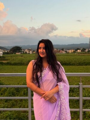 Anjali Sajwan Instagram - 💖🌸
.
.
.
.
.
.
.
.
.
.
.
.
#fyp #foryoupage #fashion #explore #saree #haryanvisong #haryana #viral