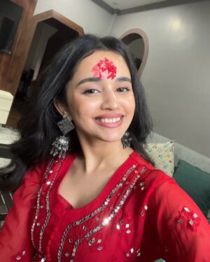 Ankita Chhetri Instagram - love, laughter and lots of tika 🏡🪬✨♥️