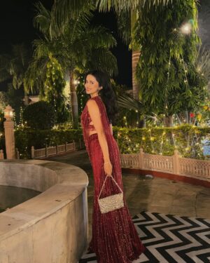 Ankita Chhetri Instagram - ✨sangeet night✨
outfit - @chaashni.couture @styledbynikinagda