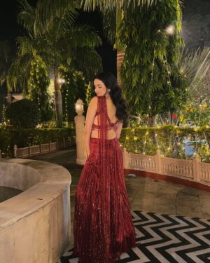 Ankita Chhetri Instagram - ✨sangeet night✨
outfit - @chaashni.couture @styledbynikinagda