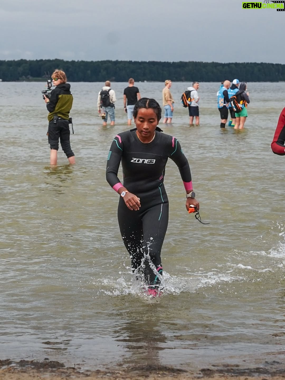 Ankita Konwar - 19K Likes - Last Sunday I managed to create some core memories! The first Ironman 70.3 in 7 hours 🙌🏽

The 70.3 miles began with a plunge into 17degree water, icy, breath-stealing, forcing me to find calm in the chaos. Stroke after stroke, I learned to make peace with the cold, to surrender to its sting and trust my own rhythm.

Then came the bike, 90 relentless kilometers through incessant rain. Each drop was a needle, each gust of wind a test. Roads blurred, clothes clung heavy, but still the wheels turned, not by comfort, but by will.

And finally, the run!
shivering, body soaked, heart unyielding. With every step I carried not just myself, but every doubt I’d ever silenced, every fear I’d ever outrun.

When I crossed the finish line, it wasn’t just the end of a race. It was a conversation with the storm, with the cold, with the part of me that once wondered if I was strong enough. And the answer was written in sweat, rain, and unshakable faith : I am!!