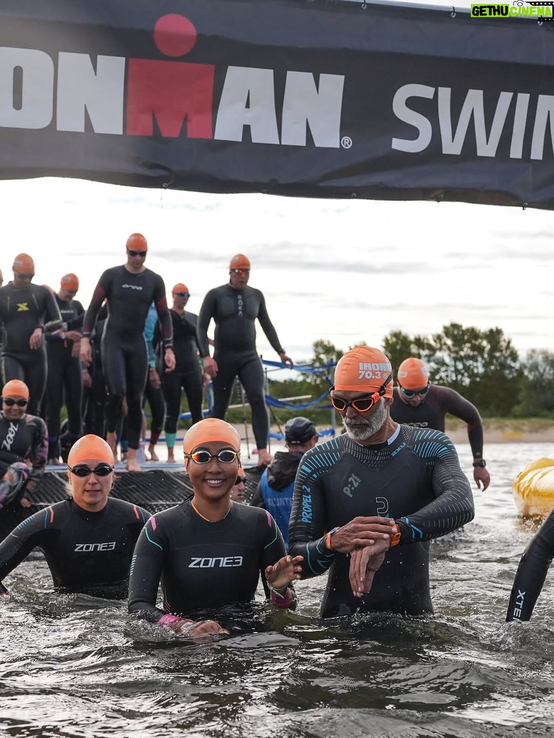 Ankita Konwar - 19K Likes - Last Sunday I managed to create some core memories! The first Ironman 70.3 in 7 hours 🙌🏽

The 70.3 miles began with a plunge into 17degree water, icy, breath-stealing, forcing me to find calm in the chaos. Stroke after stroke, I learned to make peace with the cold, to surrender to its sting and trust my own rhythm.

Then came the bike, 90 relentless kilometers through incessant rain. Each drop was a needle, each gust of wind a test. Roads blurred, clothes clung heavy, but still the wheels turned, not by comfort, but by will.

And finally, the run!
shivering, body soaked, heart unyielding. With every step I carried not just myself, but every doubt I’d ever silenced, every fear I’d ever outrun.

When I crossed the finish line, it wasn’t just the end of a race. It was a conversation with the storm, with the cold, with the part of me that once wondered if I was strong enough. And the answer was written in sweat, rain, and unshakable faith : I am!!