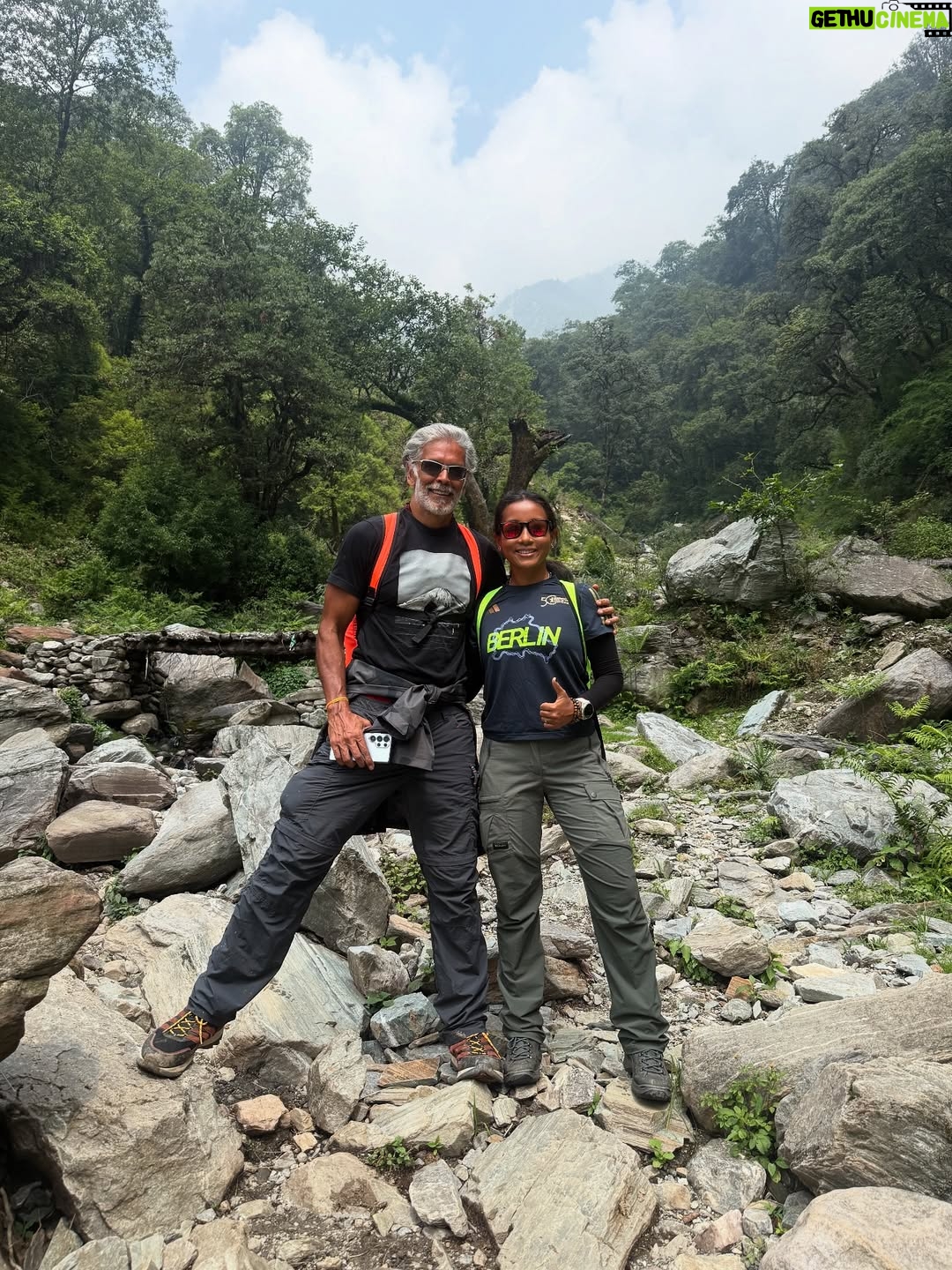 Ankita Konwar - 207.7K Likes - Trekked to Kedarnath from Chaumasi through Kham Bugyal over the 14000ft Hathni Col, what a beautiful journey 😀 
It was around 30kms to Kedarnath and we took 2 days to complete it!
The second day took us around 17 hrs through a steep climb and crossing ice and snow but the excitement of seeing Kedarnath temple at 1am in the morning took away all our tiredness !! Jai Shree Kedar ! Jai BholeNath ! Har Har Mahadev !!!!!!!!