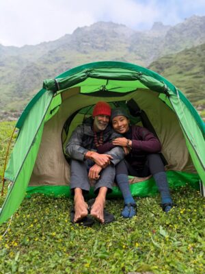 Ankita Konwar Instagram - Trekked to Kedarnath from Chaumasi through Kham Bugyal over the 14000ft Hathni Col, what a beautiful journey 😀 
It was around 30kms to Kedarnath and we took 2 days to complete it!
The second day took us around 17 hrs through a steep climb and crossing ice and snow but the excitement of seeing Kedarnath temple at 1am in the morning took away all our tiredness !! Jai Shree Kedar ! Jai BholeNath ! Har Har Mahadev !!!!!!!!