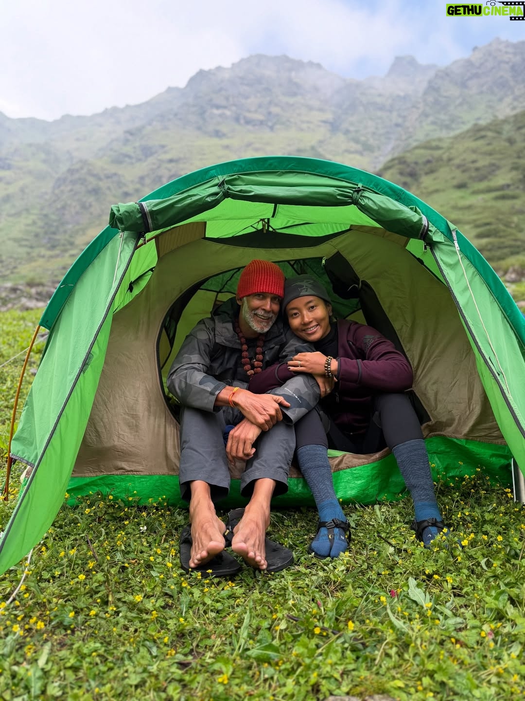 Ankita Konwar - 207.7K Likes - Trekked to Kedarnath from Chaumasi through Kham Bugyal over the 14000ft Hathni Col, what a beautiful journey 😀 
It was around 30kms to Kedarnath and we took 2 days to complete it!
The second day took us around 17 hrs through a steep climb and crossing ice and snow but the excitement of seeing Kedarnath temple at 1am in the morning took away all our tiredness !! Jai Shree Kedar ! Jai BholeNath ! Har Har Mahadev !!!!!!!!