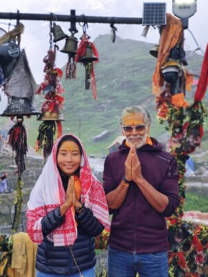 Ankita Konwar Instagram - Trekked to Kedarnath from Chaumasi through Kham Bugyal over the 14000ft Hathni Col, what a beautiful journey 😀 
It was around 30kms to Kedarnath and we took 2 days to complete it!
The second day took us around 17 hrs through a steep climb and crossing ice and snow but the excitement of seeing Kedarnath temple at 1am in the morning took away all our tiredness !! Jai Shree Kedar ! Jai BholeNath ! Har Har Mahadev !!!!!!!!