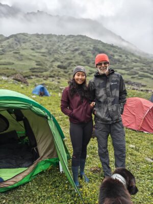 Ankita Konwar Instagram - Trekked to Kedarnath from Chaumasi through Kham Bugyal over the 14000ft Hathni Col, what a beautiful journey 😀 
It was around 30kms to Kedarnath and we took 2 days to complete it!
The second day took us around 17 hrs through a steep climb and crossing ice and snow but the excitement of seeing Kedarnath temple at 1am in the morning took away all our tiredness !! Jai Shree Kedar ! Jai BholeNath ! Har Har Mahadev !!!!!!!!