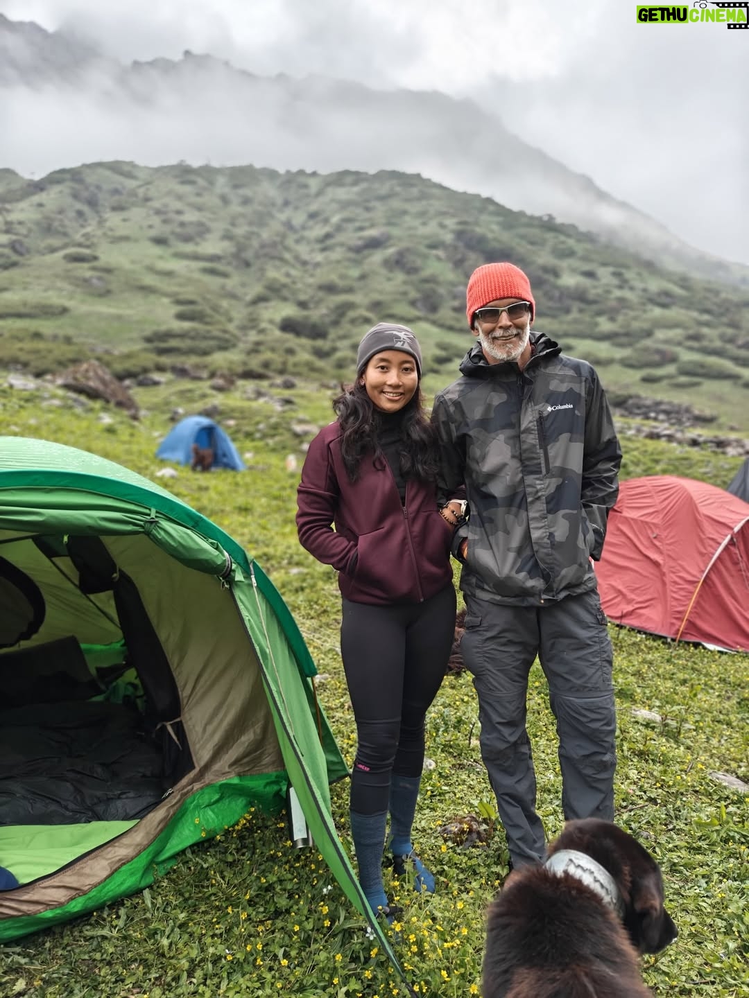 Ankita Konwar - 207.7K Likes - Trekked to Kedarnath from Chaumasi through Kham Bugyal over the 14000ft Hathni Col, what a beautiful journey 😀 
It was around 30kms to Kedarnath and we took 2 days to complete it!
The second day took us around 17 hrs through a steep climb and crossing ice and snow but the excitement of seeing Kedarnath temple at 1am in the morning took away all our tiredness !! Jai Shree Kedar ! Jai BholeNath ! Har Har Mahadev !!!!!!!!