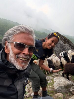 Ankita Konwar Instagram - Trekked to Kedarnath from Chaumasi through Kham Bugyal over the 14000ft Hathni Col, what a beautiful journey 😀 
It was around 30kms to Kedarnath and we took 2 days to complete it!
The second day took us around 17 hrs through a steep climb and crossing ice and snow but the excitement of seeing Kedarnath temple at 1am in the morning took away all our tiredness !! Jai Shree Kedar ! Jai BholeNath ! Har Har Mahadev !!!!!!!!
