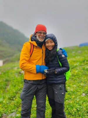 Ankita Konwar Instagram - Trekked to Kedarnath from Chaumasi through Kham Bugyal over the 14000ft Hathni Col, what a beautiful journey 😀 
It was around 30kms to Kedarnath and we took 2 days to complete it!
The second day took us around 17 hrs through a steep climb and crossing ice and snow but the excitement of seeing Kedarnath temple at 1am in the morning took away all our tiredness !! Jai Shree Kedar ! Jai BholeNath ! Har Har Mahadev !!!!!!!!
