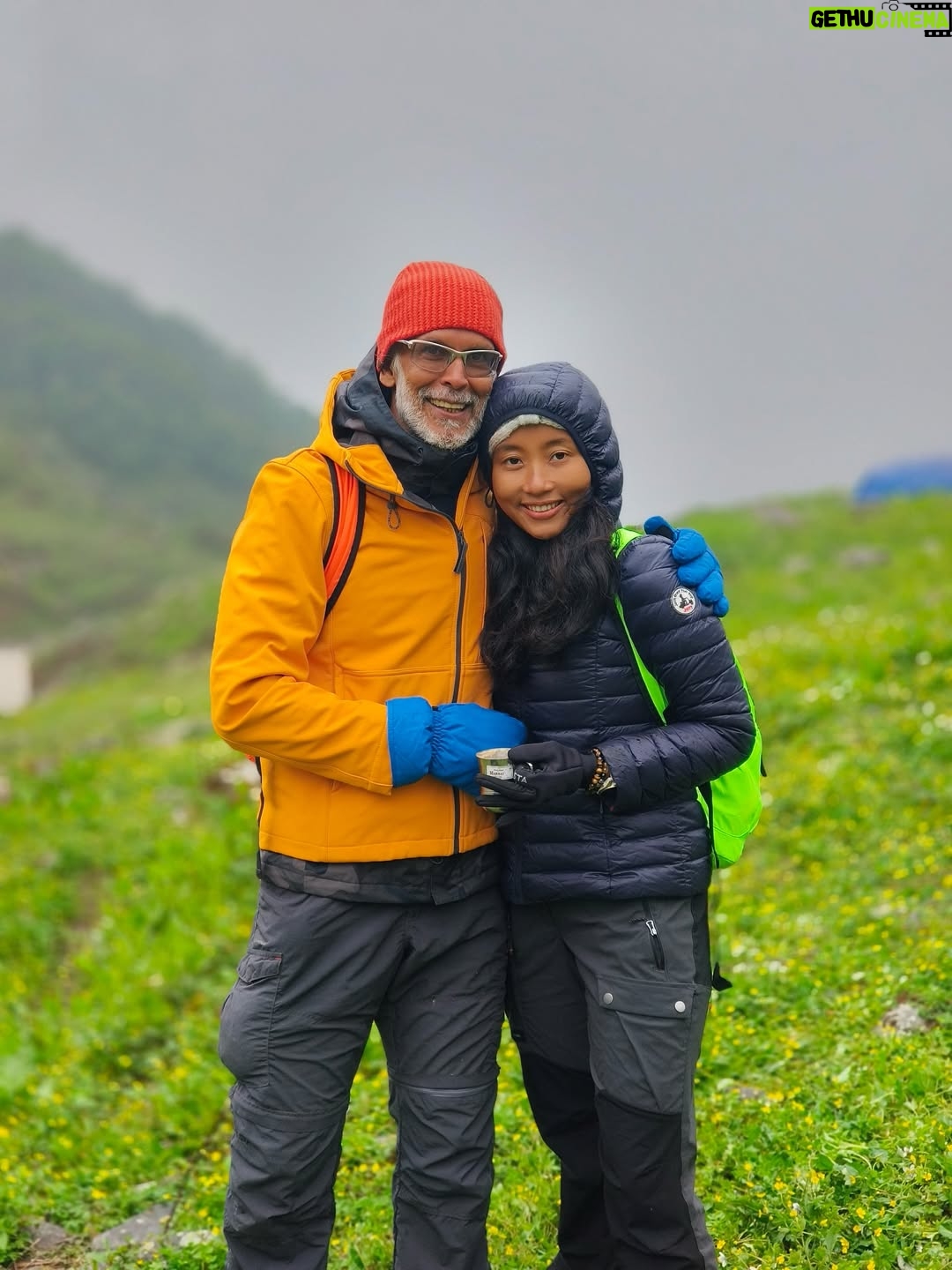 Ankita Konwar - 207.7K Likes - Trekked to Kedarnath from Chaumasi through Kham Bugyal over the 14000ft Hathni Col, what a beautiful journey 😀 
It was around 30kms to Kedarnath and we took 2 days to complete it!
The second day took us around 17 hrs through a steep climb and crossing ice and snow but the excitement of seeing Kedarnath temple at 1am in the morning took away all our tiredness !! Jai Shree Kedar ! Jai BholeNath ! Har Har Mahadev !!!!!!!!