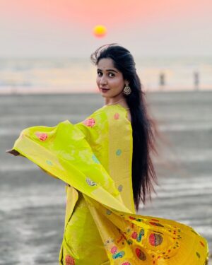 Ankita Raut Instagram - Tum nahi bhulna ..❤️
.
Beautiful saree by - @lucky_paithani_yeola
.
.
#ankitaraut #artist #love #marathi #marathimulgi❤️ #trending #viral